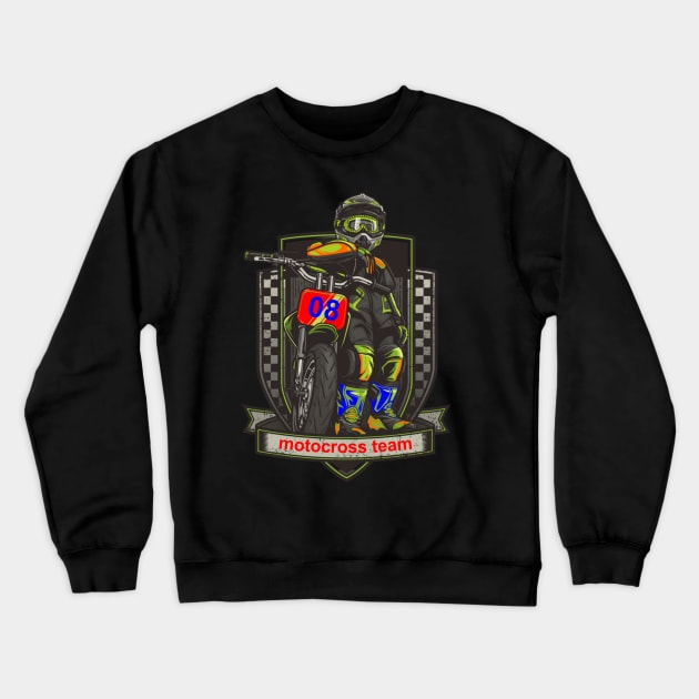 MOTOCROSS TEAM Crewneck Sweatshirt by imdesign